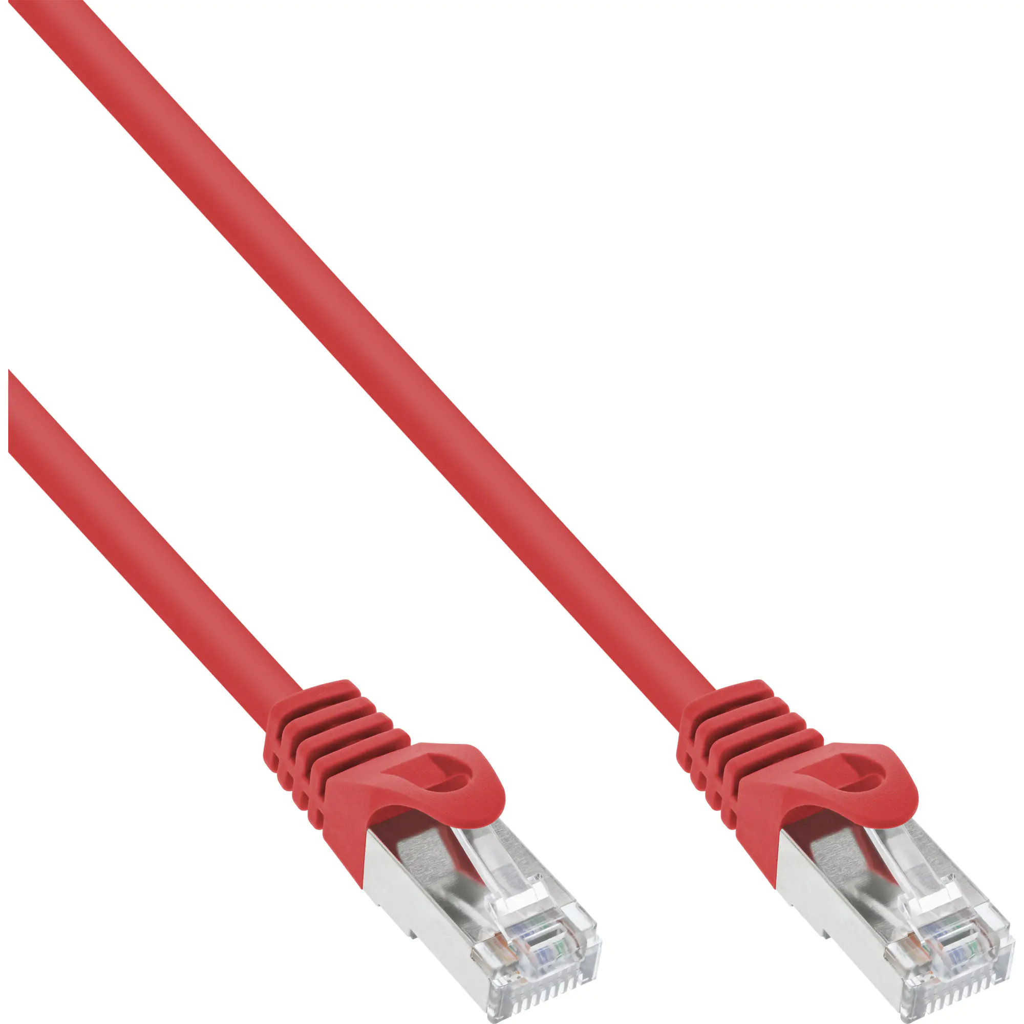 InLine - Patch-Kabel - RJ-45 (M) zu RJ-45 (M) - 5 m - SFTP - CAT 5e - geformt - Rot