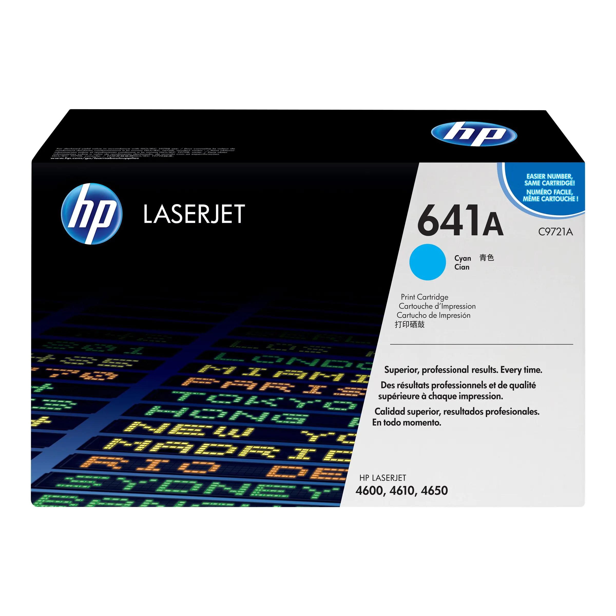 HP 641A - Cyan - Original - LaserJet - Tonerpatrone (C9721A) - für Color LaserJet 4600, 4610, 4650