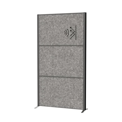 MAUL Stellwand MAULconnecto 100 x 182 cm (B x H) Zweibeinstativ 100 % PES-Fasern dunkelgrau