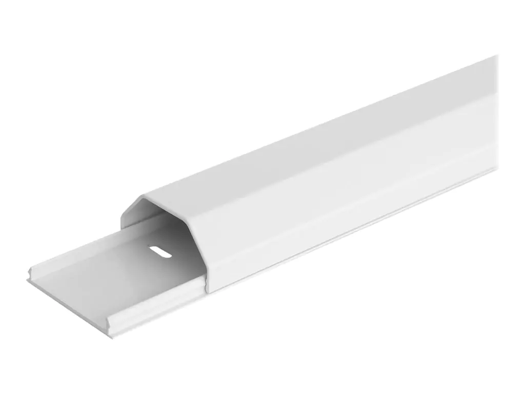 Roline Cable Cover - Kabeltrasse - geeignet für Wandmontage, Boden montierbar - 1.1 m - weiß Roline Cable Cover - Kabeltrasse - geeignet für Wandmontage, Boden montierbar - 1.1 m - weiß