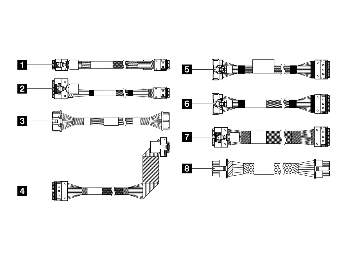 Lenovo - Speicherkabelkit - für x4 M.2/7 mm Modul