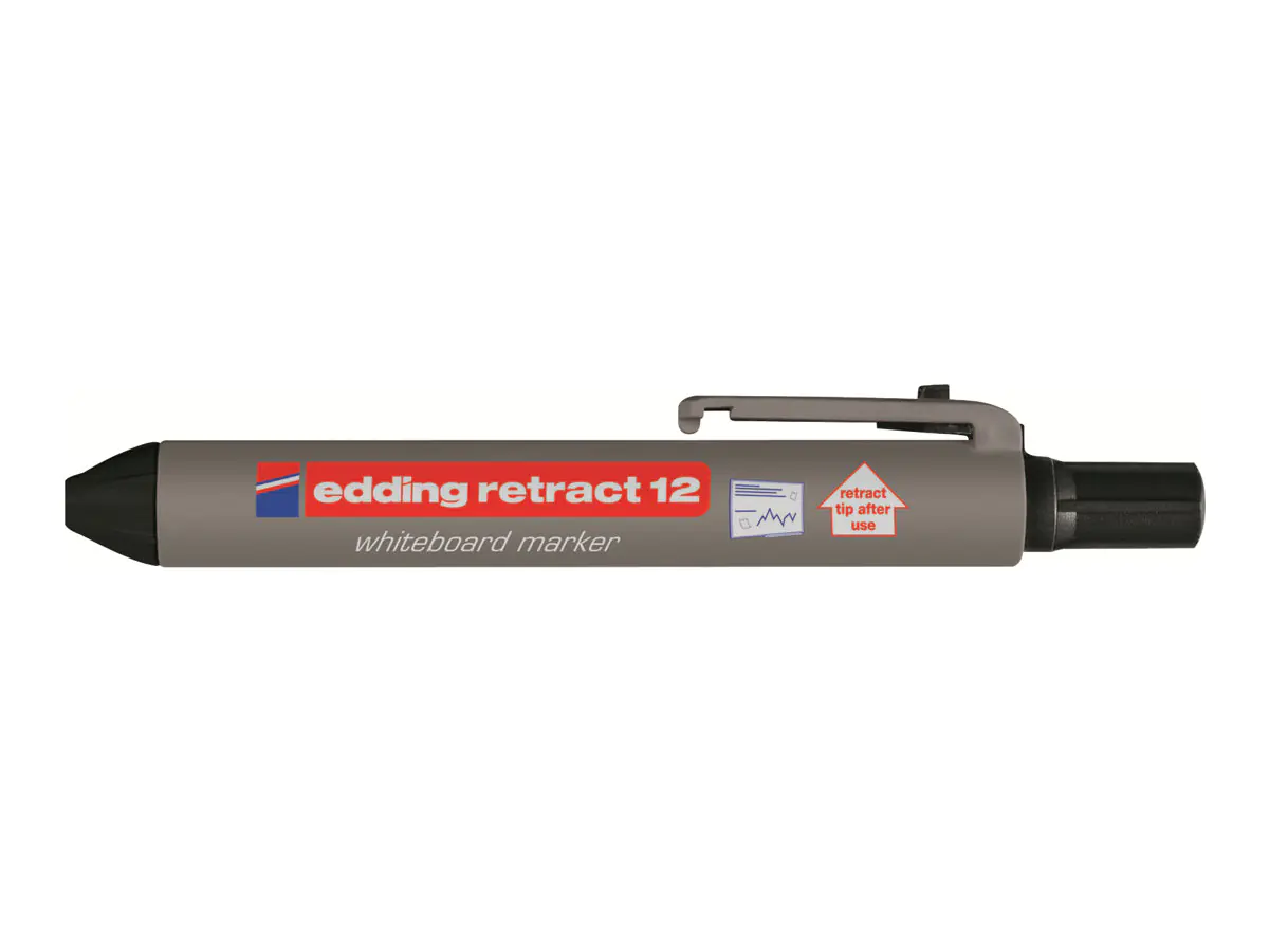 edding Boardmarker retract 12 4-12001 1,5-3mm Rundspitze schwarz