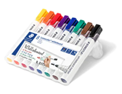 Whiteboardmarker Lumocolor 8St Box Lumocolor 351 WP8 2mm sort 8 St./Pa