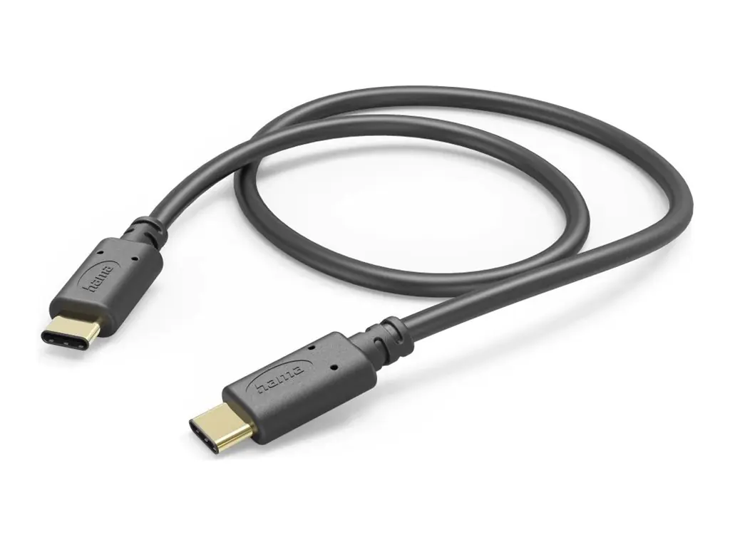 Hama 00201589 - 1 m - USB C - USB C - USB 2.0 - 480 Mbit/s - Schwarz