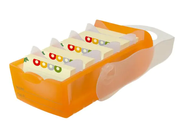 HAN Karteikasten CROCO 998-613 DIN A8 PP orange transluzent