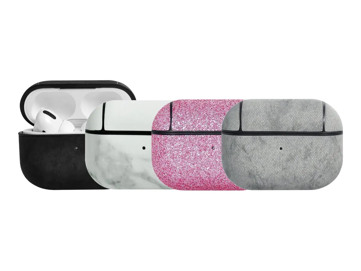 TERRATEC Air Box Pro - Tasche für kabellose Kopfhörer - Polycarbonat - Fabric Gray - für Apple AirPods Pro