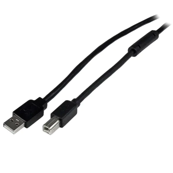 StarTech 20m aktives USB 2.0 A auf B Kabel - Stecker/Stecker - USB Druckerkabel 1x USB A / 1x USB B - Schwarz - USB-Kabel - USB Typ B (M) zu USB (M) - USB 2.0 - 20 m - Schwarz - für P/N: ICUSB232D StarTech 20m aktives USB 2.0 A auf B Kabel - Stecker/Stecker - USB Druckerkabel 1x USB A / 1x USB B - Schwarz - USB-Kabel - USB Typ B (M) zu USB (M) - USB 2.0 - 20 m - Schwarz - für P/N: ICUSB232D