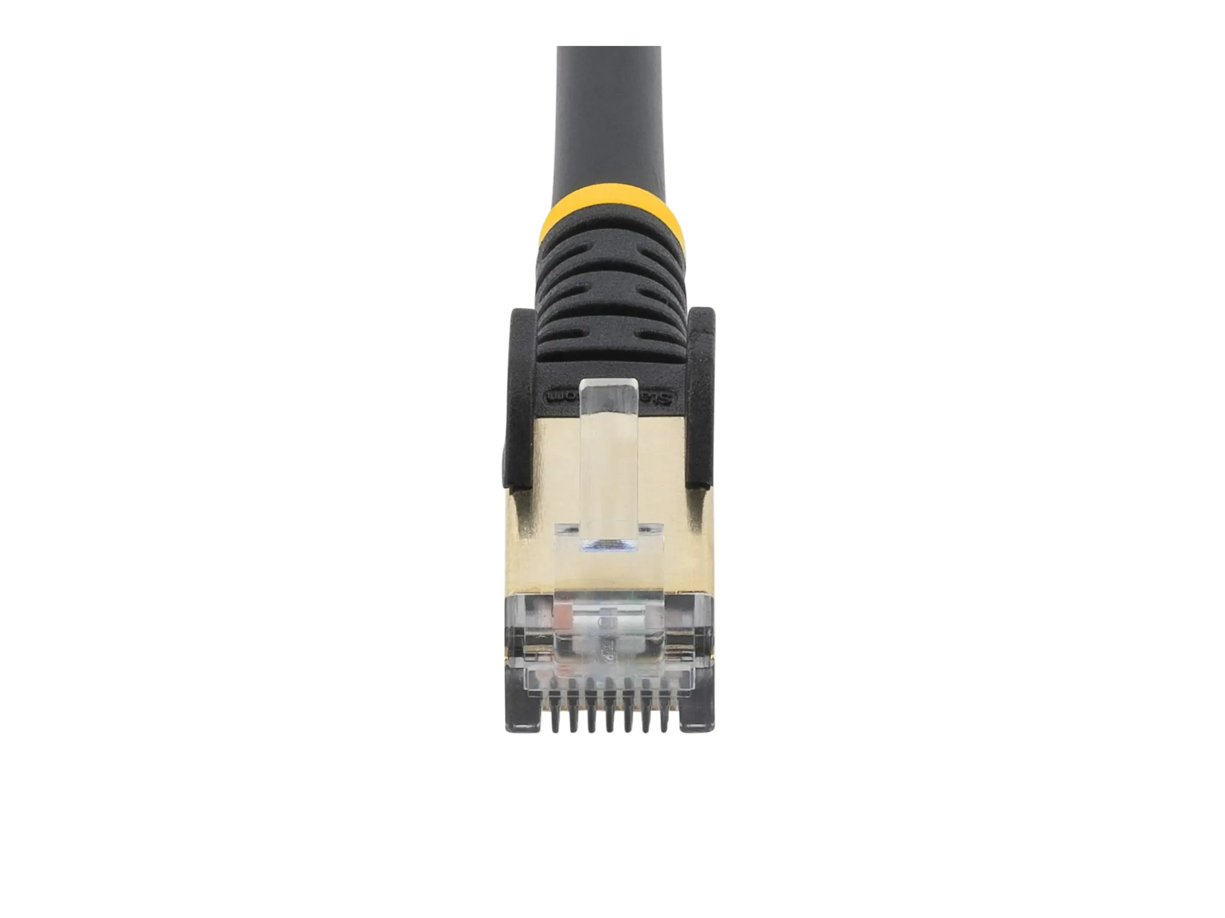 StarTech.com 1.5m CAT6A Ethernet Cable, 10 Gigabit Shielded Snagless RJ45 100W PoE Patch Cord, CAT 6A 10GbE STP Network Cable w/Strain Relief, Black, UL Certified Wiring/TIA - Category 6A - 26AWG (6ASPAT150CMBK)