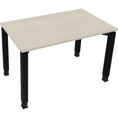 Schreibtisch Vierfuß Quadratrohr B1200xT700xH680-820 an/Akazie hell