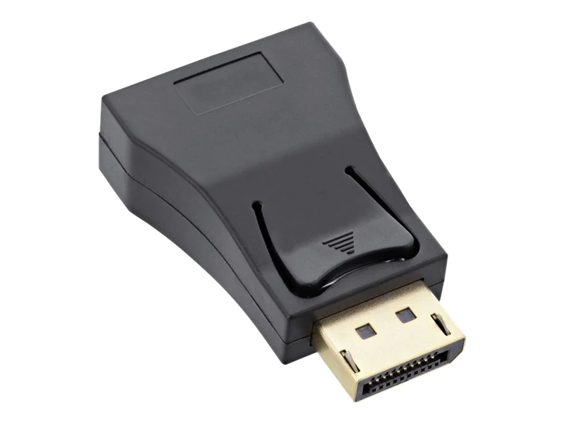 InLine - Videoadapter - DisplayPort (M) Verriegelung zu HD-15 (VGA) (W) - Schwarz/Gold InLine - Videoadapter - DisplayPort (M) Verriegelung zu HD-15 (VGA) (W) - Schwarz/Gold