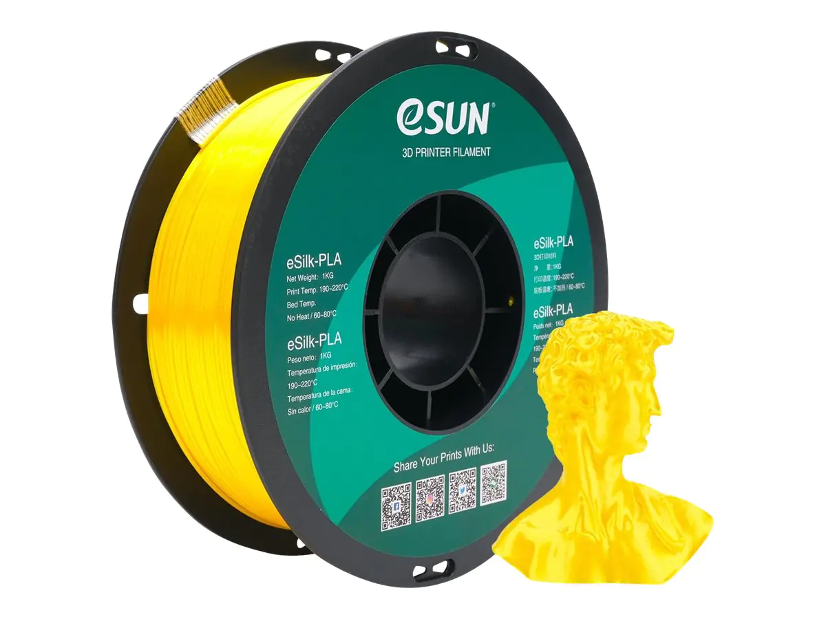 Esun - Gelb - 1 kg - Silk PLA Filament (3D)