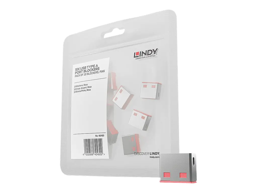Lindy USB Port Blocker - USB-Portblocker - Rot (Packung mit 10) Lindy USB Port Blocker - USB-Portblocker - Rot (Packung mit 10)
