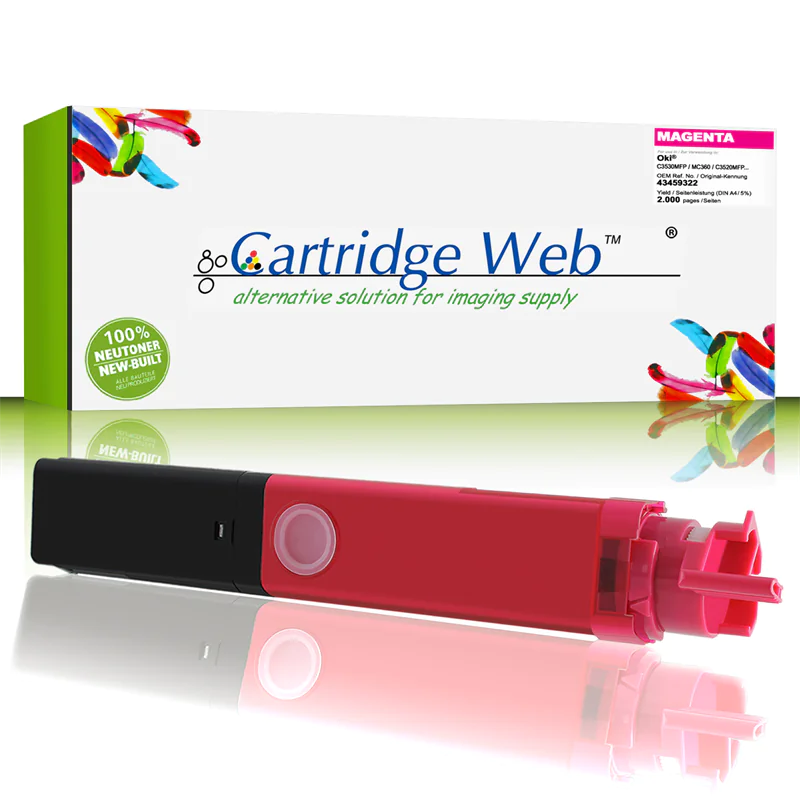 CartridgeWeb Toner kompatibel zu Oki 43459322 magenta 2.000 Seiten