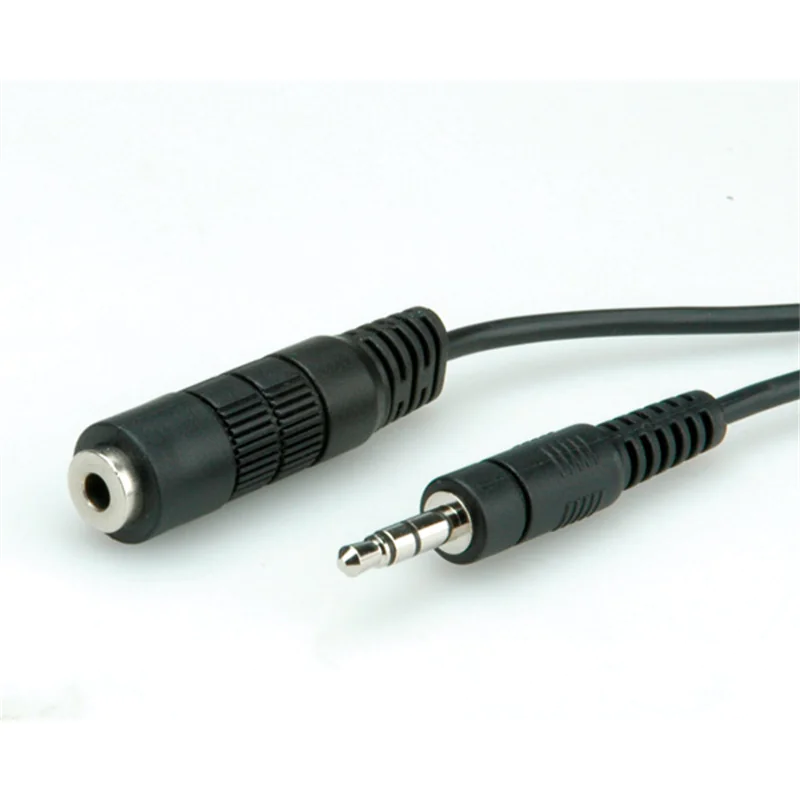 Roline - Audioverlängerungskabel - Stereo Mini-Klinkenstecker männlich zu Stereo Mini-Klinkenstecker weiblich - 10 m - abgeschirmt - Schwarz Roline - Audioverlängerungskabel - Stereo Mini-Klinkenstecker männlich zu Stereo Mini-Klinkenstecker weiblich - 10 m - abgeschirmt - Schwarz