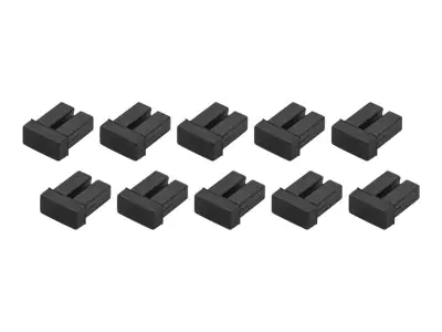StarTech LC SFP Staubschutzkappen - 10 Stck. - LWL-Schutzkappen - SFP Kappe - Schutzumschlag - Schwarz (Packung mit 10)