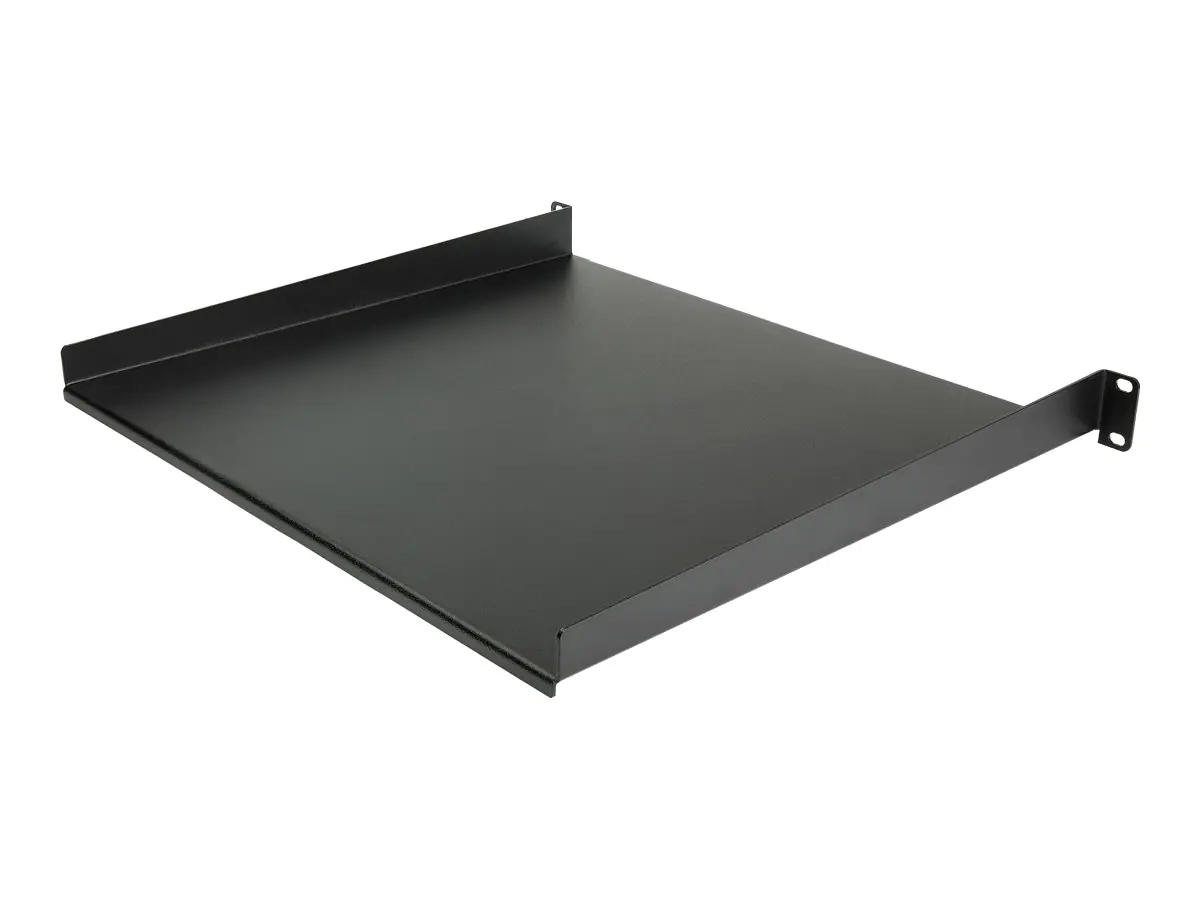 StarTech CABSHELF116 Serverschrank Fachboden (1 HE, 16 Zoll tief, 1HE Server-Rack-Regal für 19-Zoll-Netzwerkgeräte) - Rack - Regal - Schwarz - 1U - 40.6 cm (16") - für P/N: CABSHELF116V, RK1536BKF, RK1833BKM, RK1836BKF