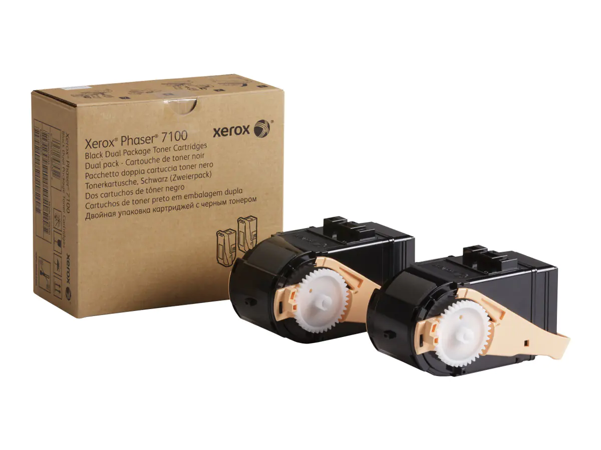 Xerox Phaser 7100 - 2er-Pack - Schwarz - Original - Tonerpatrone - für Phaser 7100/NM, 7100DN, 7100N, 7100V_DN, 7100V_NC Xerox Phaser 7100 - 2er-Pack - Schwarz - Original - Tonerpatrone - für Phaser 7100/NM, 7100DN, 7100N, 7100V_DN, 7100V_NC