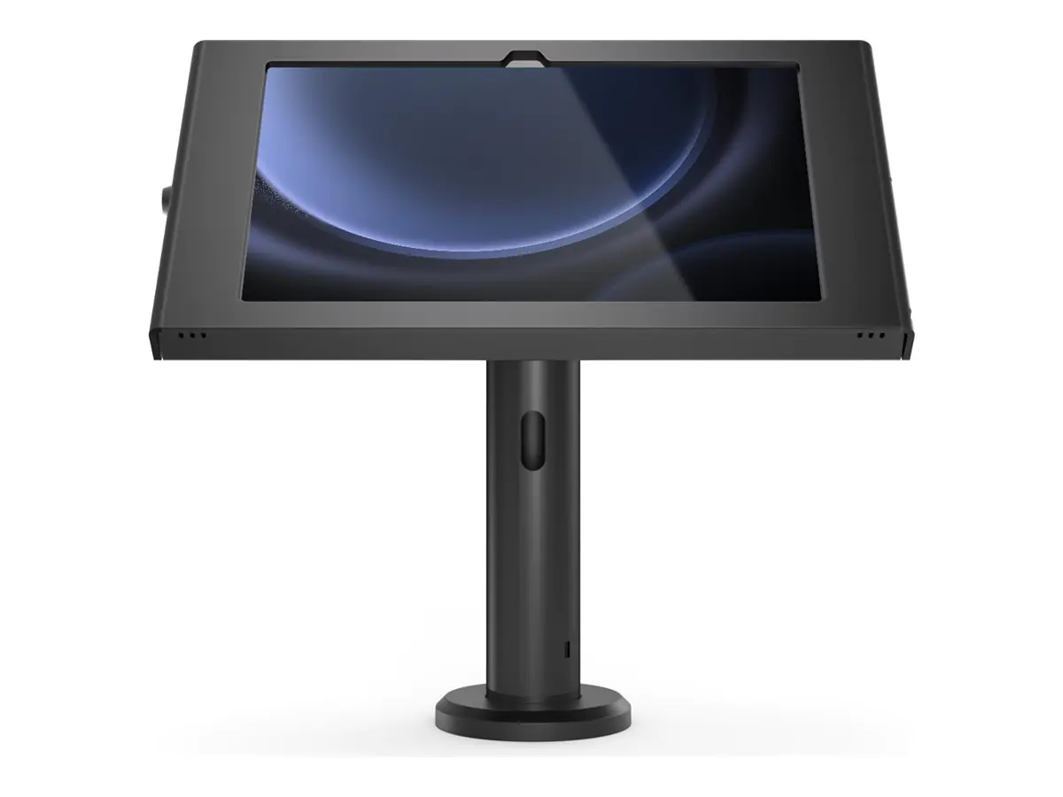 Compulocks Galaxy Tab S9/S9FE 10.9" Apex Enclosure Rise Stand 8" Black - Aufstellung - freiliegende Front-/Rückkamera und Sensoren - für Tablett - verriegelbar - Metallrahmen - Schwarz - Bildschirmgröße: 27.7 cm (10.9") TCDP01109GAPXB