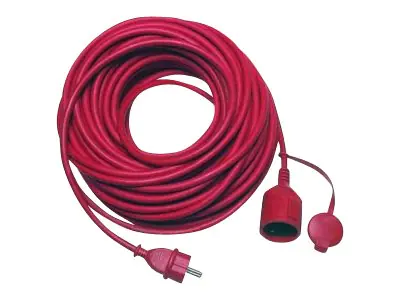 REV - Spannungsversorgungs-Verlängerungskabel (W) (M) - Wechselstrom 250 V - 25 m - Rot