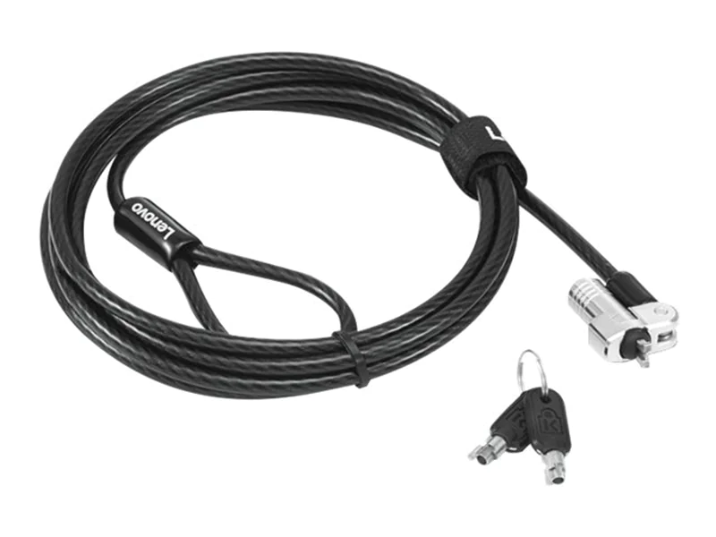 Lenovo 4XE1B81917, 1,8 m, Kensington, Schlüssel, Karbonstahl, Schwarz