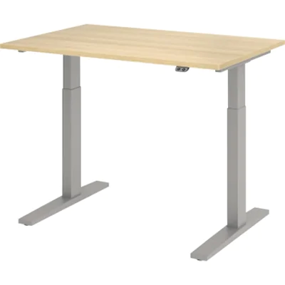 Hammerbacher Schreibt. VXMKA12/E/S el.120x80cm silber/eiche Hammerbacher Schreibt. VXMKA12/E/S el.120x80cm silber/eiche