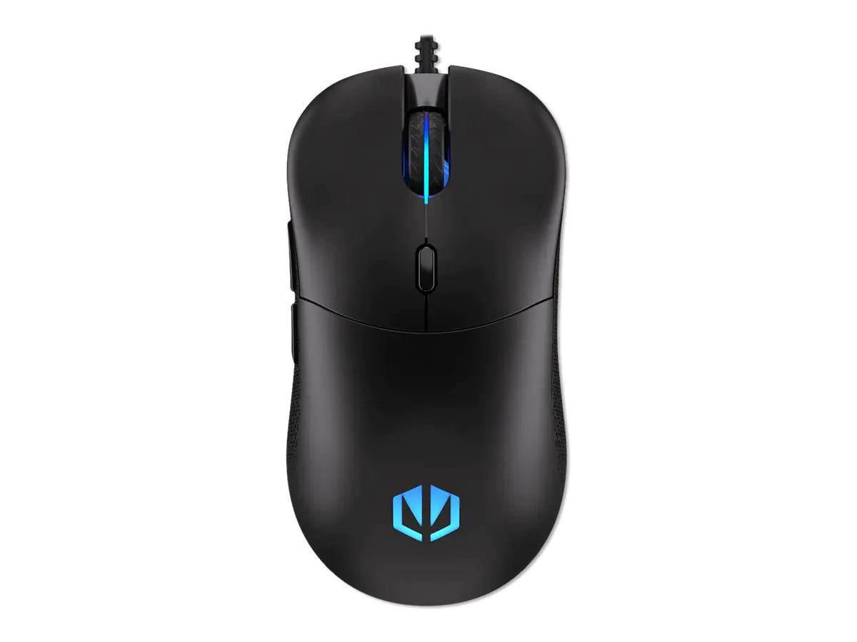 Endorfy GEM Plus - Maus - optisch - 6 Tasten - kabelgebunden - USB-A - Schwarz - retail