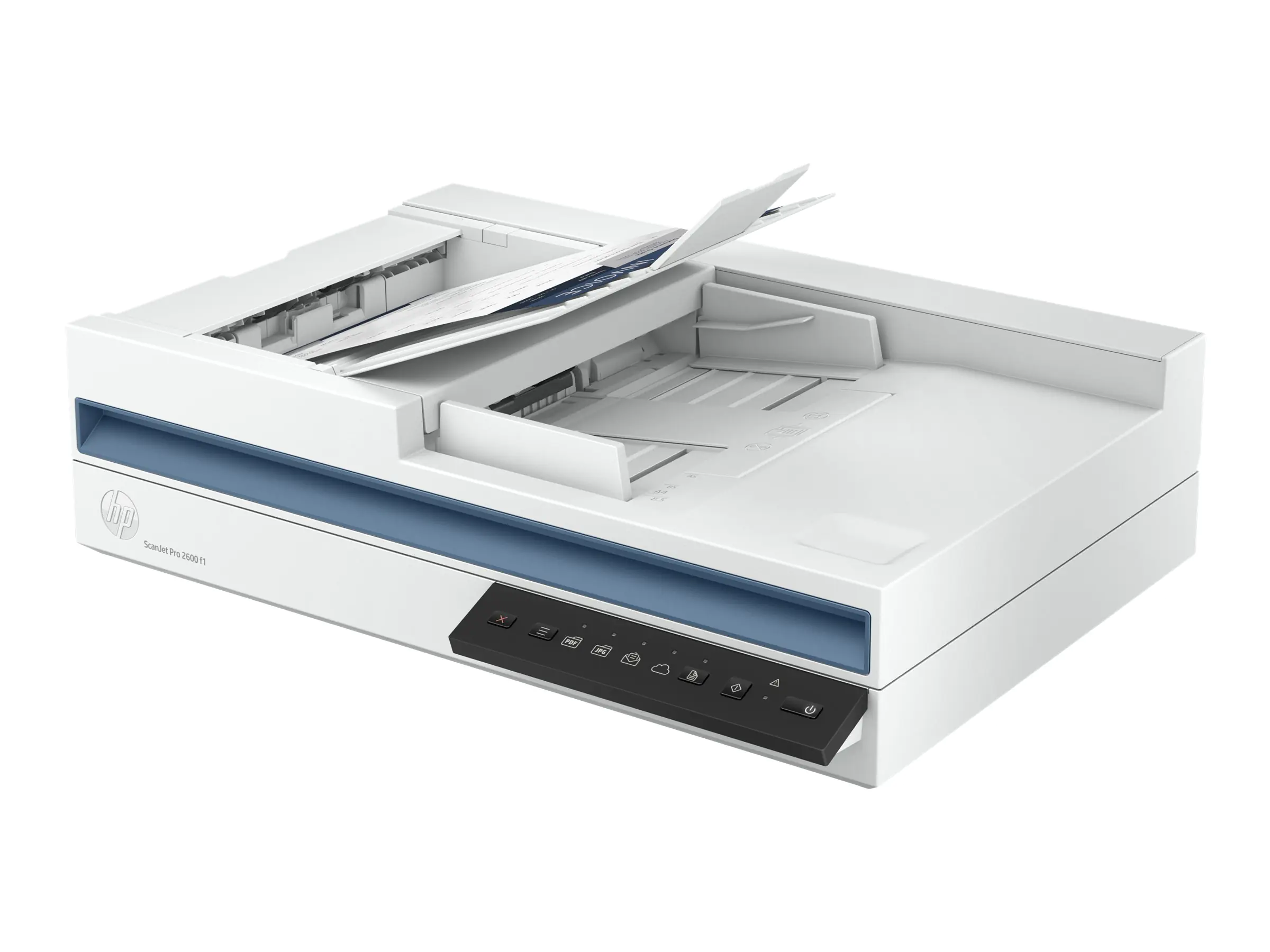 HP Scanjet Pro 2600 f1 - Dokumentenscanner - CMOS / CIS - Duplex - A4/Legal - 1200 dpi x 1200 dpi - bis zu 25 Seiten/Min. (einfarbig) / bis zu 25 Seiten/Min. (Farbe) - automatischer Dokumenteneinzug (60 Blätter) - bis zu 1500 Scanvorgänge/Tag - USB 2.0