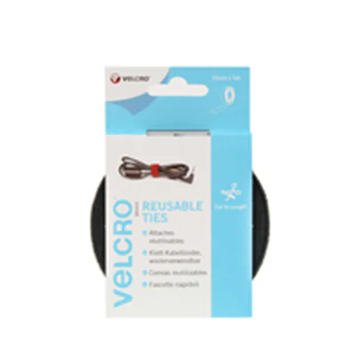 VELCRO Brand Klettband ONE-WRAP VEL-EC60253 10mm x 5m schwarz