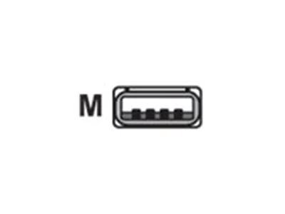 Datalogic - USB-Kabel - RJ-45 (10-polig) (M) zu USB (M) - 2 m - gerader Stecker - für QuickScan QBT2400, QBT2430, QM2430