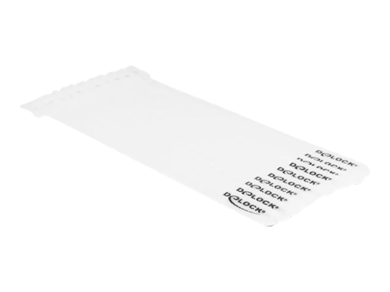 Delock - Kabelbinder - 20 cm - weiß (Packung mit 10)