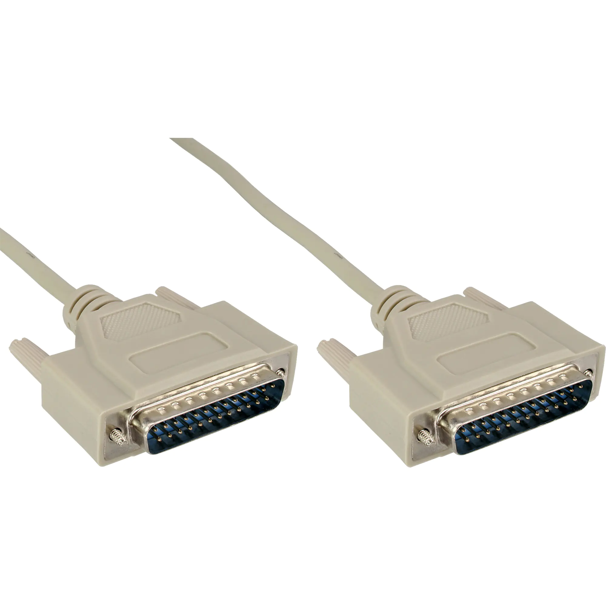InLine - Kabel seriell - DB-25 (M) zu DB-25 (M) - 10 m - geformt
