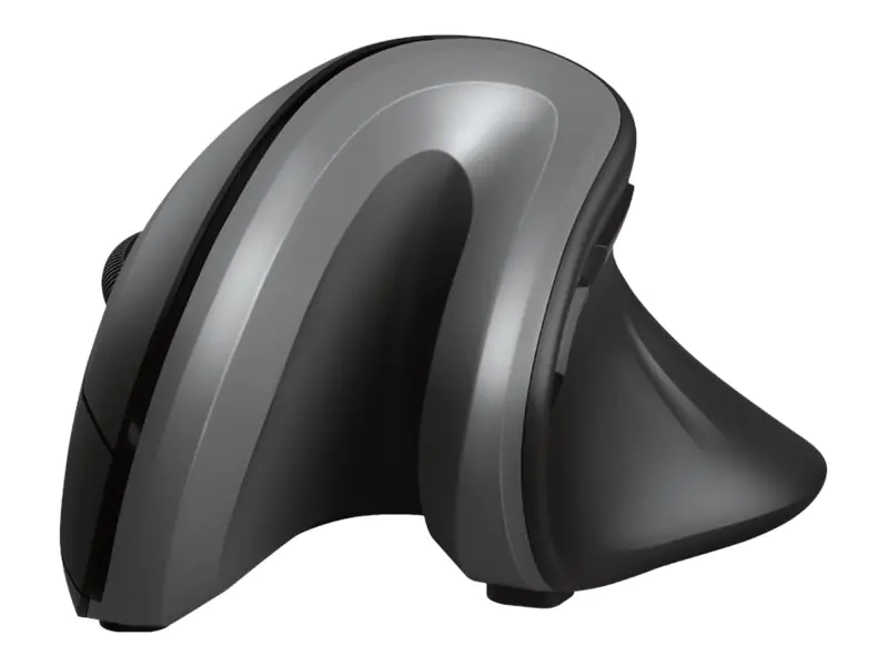 Trust Verro - Vertikale Maus - ergonomisch - Für Rechtshänder - optisch - 6 Tasten - kabellos - 2.4 GHz - kabelloser Empfänger (USB) 23507