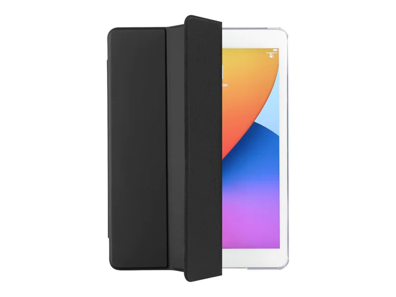 Hama "Fold Clear" - Flip-Hülle für Tablet - Polyurethan - Schwarz, durchsichtig - 10.2" - für Apple 10.2-inch iPad (7. Generation, 8. Generation)
