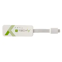 Techly IADAP USB31-ETGIGA3, Kabelgebunden, USB Typ-C, Ethernet, 5000 Mbit/s, Weiß IADAP-USB31-ETGIGA3