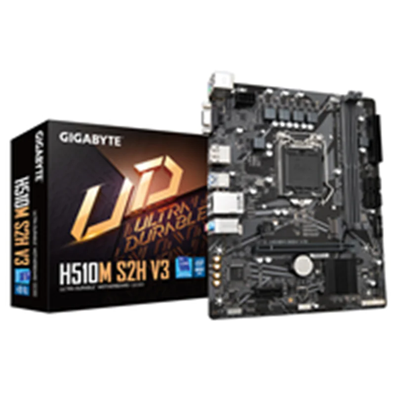 Gigabyte H510M S2H V3 - 1.0 - Motherboard - micro ATX - LGA1200-Sockel - H470 Chipsatz - USB 3.2 Gen 1 - Gigabit LAN - Onboard-Grafik (CPU erforderlich) - HD Audio (8-Kanal)