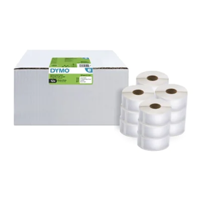 Dymo LabelWriter - Papier - selbstklebend - weiß - 32 x 57 mm 12000 Rolle(n) (12 Rolle(n) 2093095