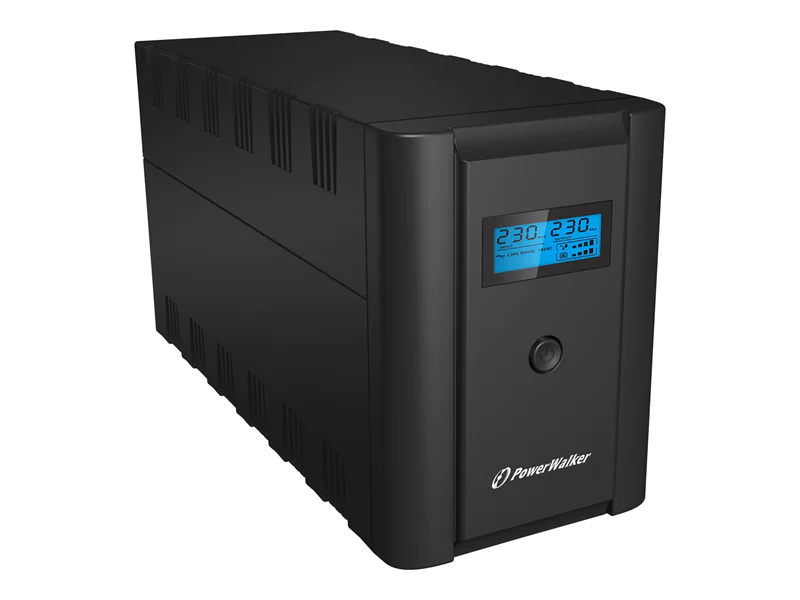 BlueWalker PowerWalker VI 2200 LCD/FR, Line-Interaktiv, 2,2 kVA, 1200 W, Sine, 170 V, 180 V VI 2200 SHL FR