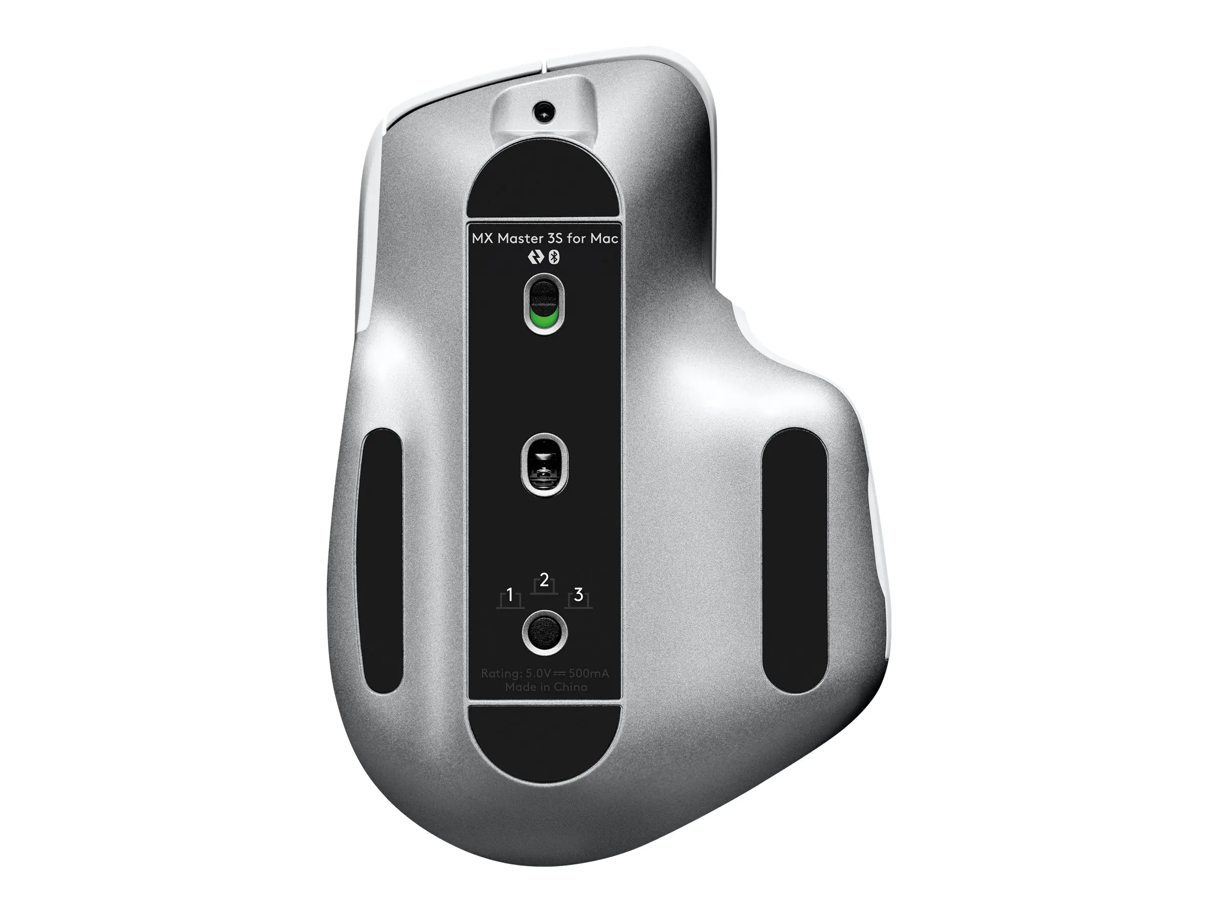 Logitech Master Series MX Master 3S for Mac - Maus - ergonomisch - optisch - 7 Tasten - kabellos - 2.4 GHz, Bluetooth - Pale Gray - für Apple MacBook