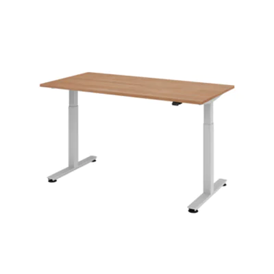 Hammerbacher Schreibtisch VXMST16/N/S 160x80cm nußbaum Hammerbacher Schreibtisch VXMST16/N/S 160x80cm nußbaum