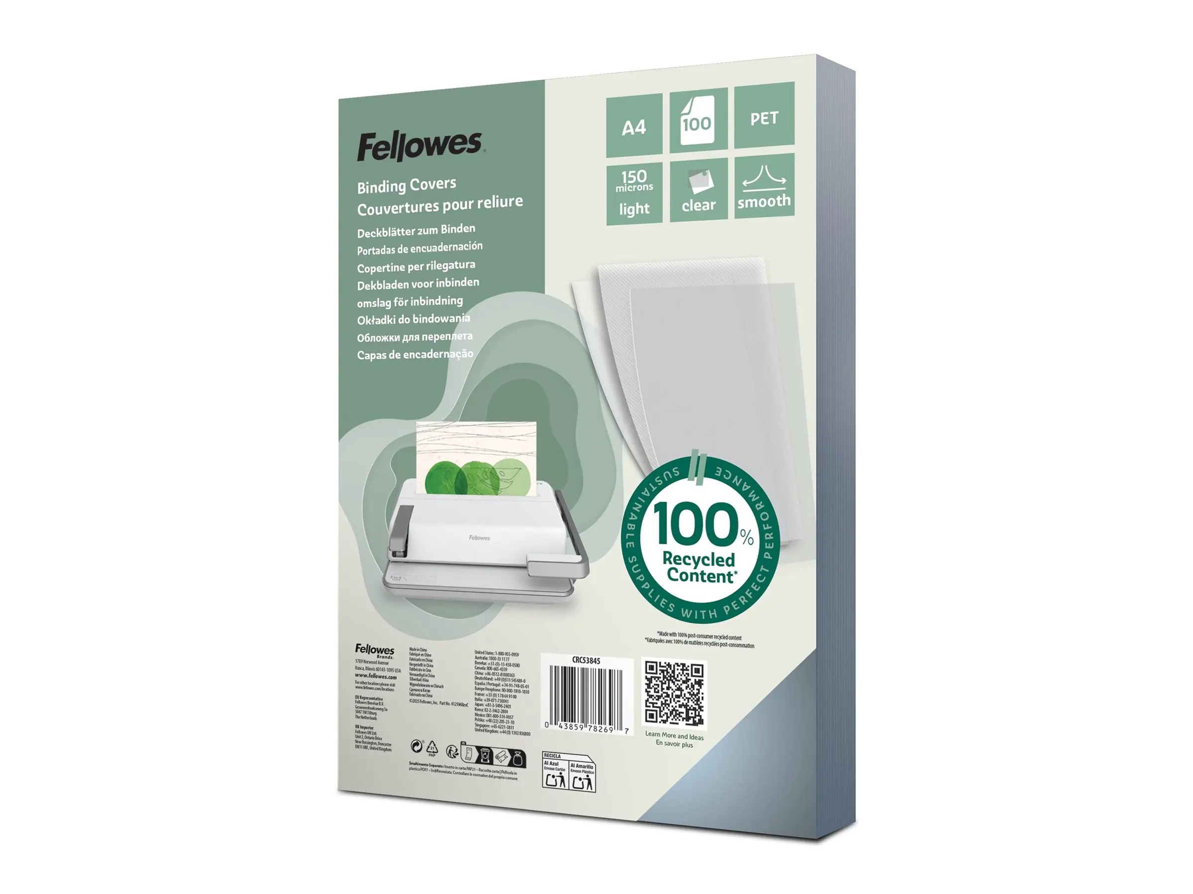 Fellowes Polyethylenterephthalat (PET) - seidig - A4 (210 x 297 mm) 5384501
