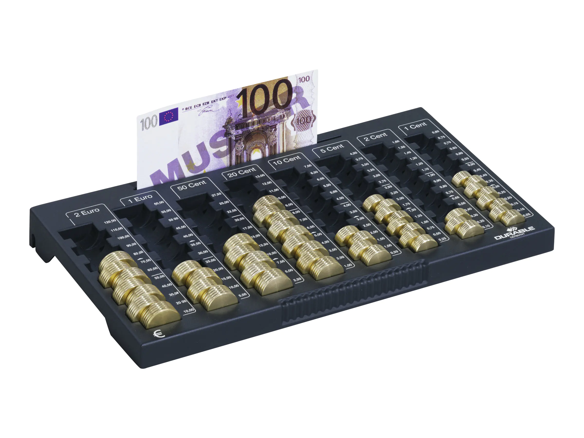 Durable €UROBOARD L - Zählbrett - holzkohlefarben 178058