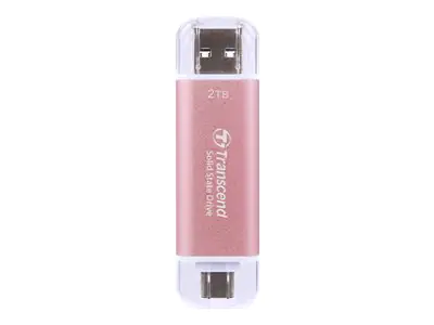Transcend ESD310P - SSD - 512 GB - extern (tragbar) - USB 3.2 Gen 2x1 (USB-C Steckverbinder) - pink Transcend ESD310P - SSD - 512 GB - extern (tragbar) - USB 3.2 Gen 2x1 (USB-C Steckverbinder) - pink