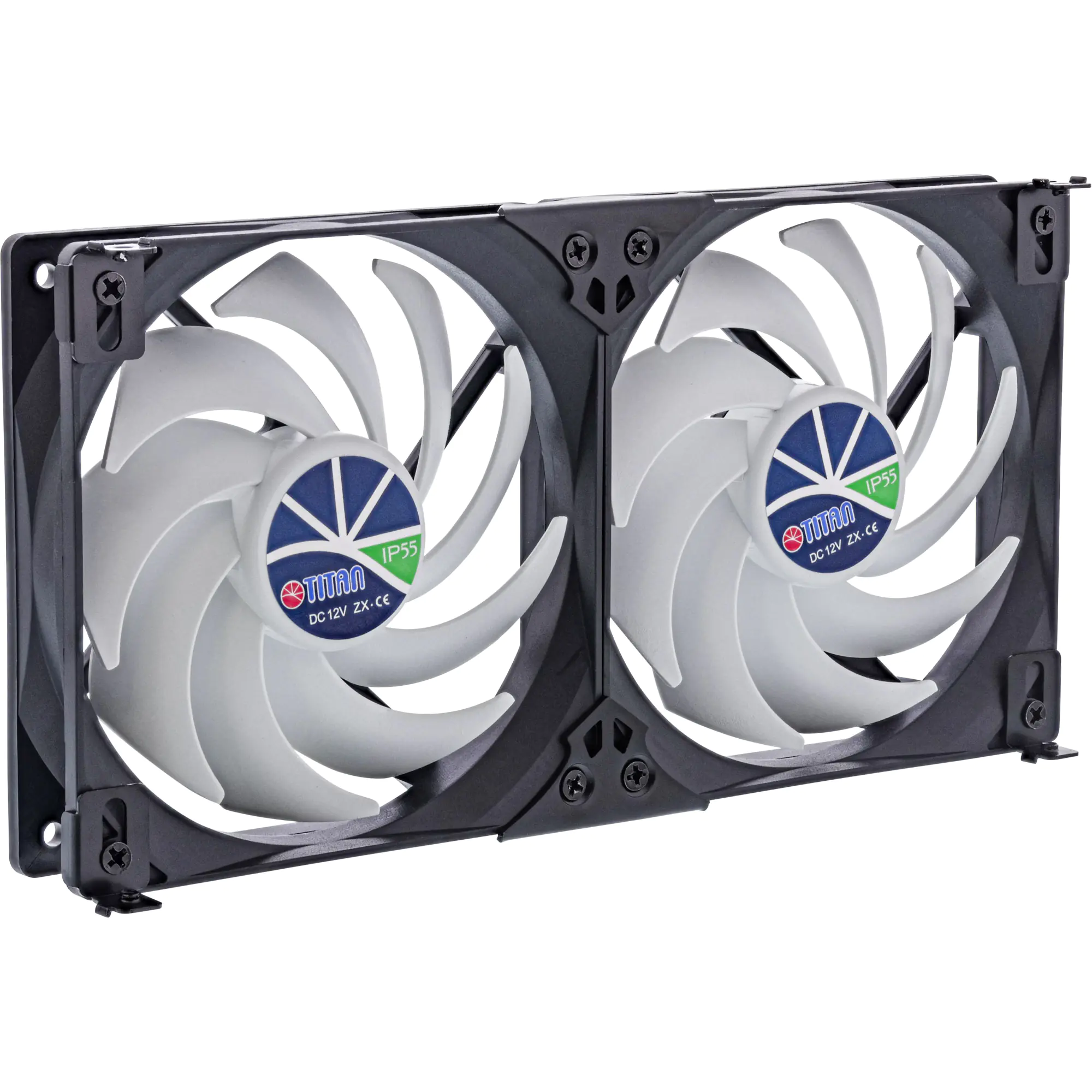 TITAN TTC-SC22 B/V2+ Kühlschrank-Doppellüfter 120x25mm IP55 für Camping - 32,9 dB - 12 V