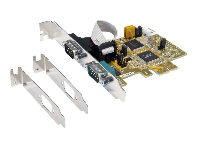 Exsys EX-44062 - Serieller Adapter - PCIe Low-Profile - RS-232/V.24 x 2 Exsys EX-44062 - Serieller Adapter - PCIe Low-Profile - RS-232/V.24 x 2