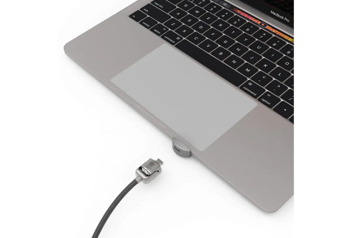 Compulocks Ledge Lock Adaptor for MacBook Pro 13" M1 & M2 with Combination Cable Lock Silve - Sicherheitsschlossadapter - mit Zahlenschloss - für Apple MacBook Pro 13.3 in (M1, M2) UNVMBPRLDG01CL