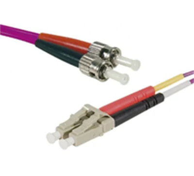 exertis Connect LWL Patchkabel Eco 50/125µm OM4-Faser LC Duplex Stecker/ST Stecker - Multimode-Faser - 125 m