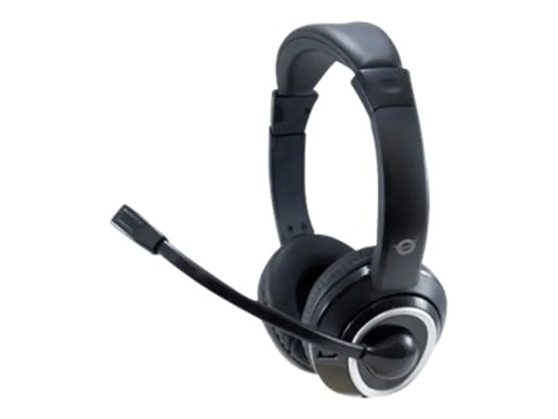 Conceptronic POLONA02B - Headset - On-Ear - kabelgebunden - 3,5 mm Stecker - Schwarz Conceptronic POLONA02B - Headset - On-Ear - kabelgebunden - 3,5 mm Stecker - Schwarz