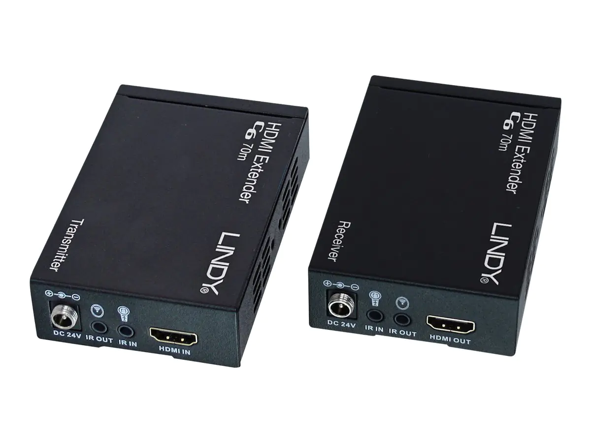 Lindy C6 HDMI 2.0 Extender - Video-/Audio-/Infrarot-Übertrager - HDBaseT - bis zu 70 m
