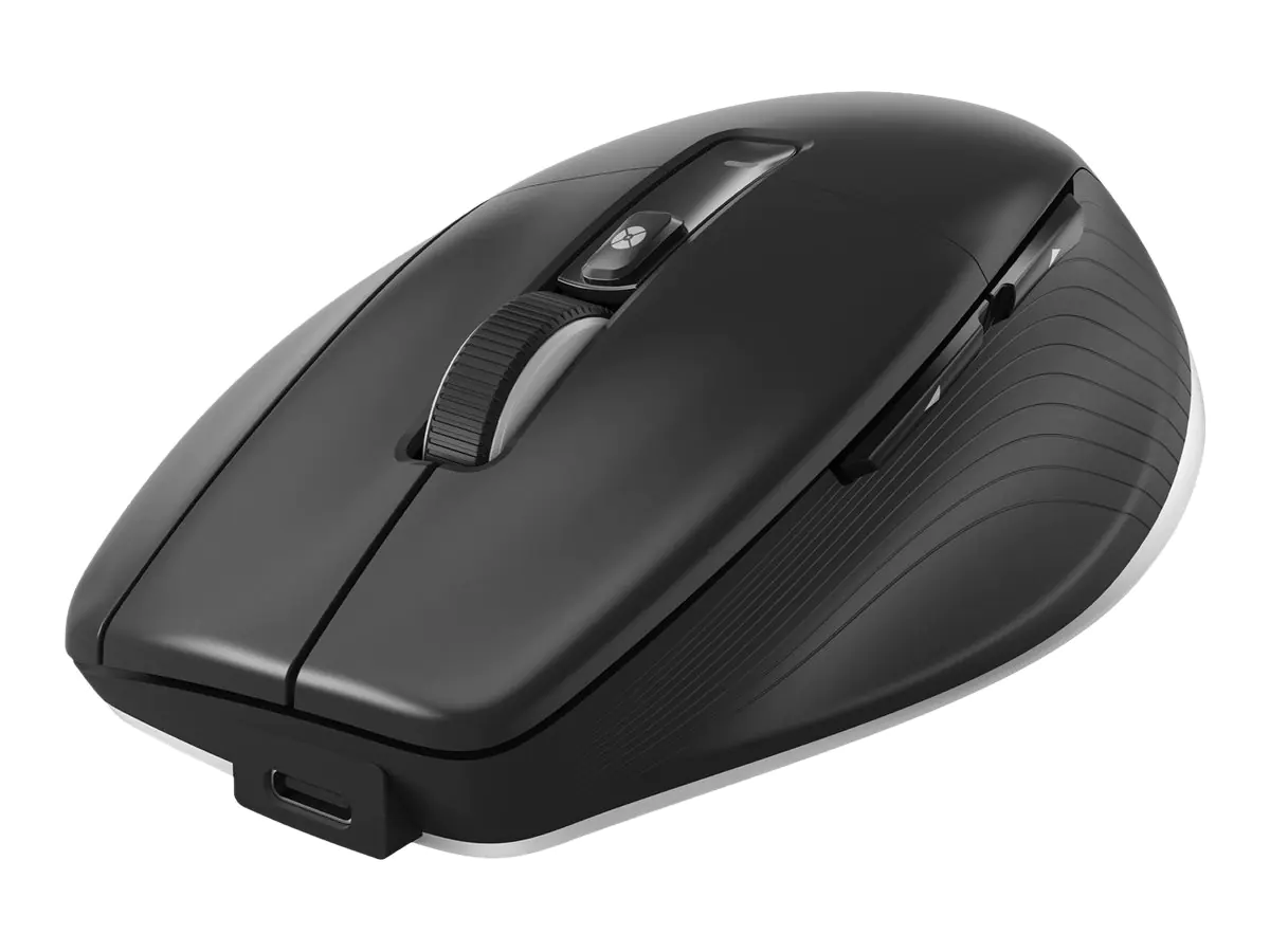 3Dconnexion CadMouse Pro Wireless - Maus - ergonomisch - 7 Tasten - kabellos - Bluetooth, 2.4 GHz - kabelloser Empfänger (USB) 3DX-700116
