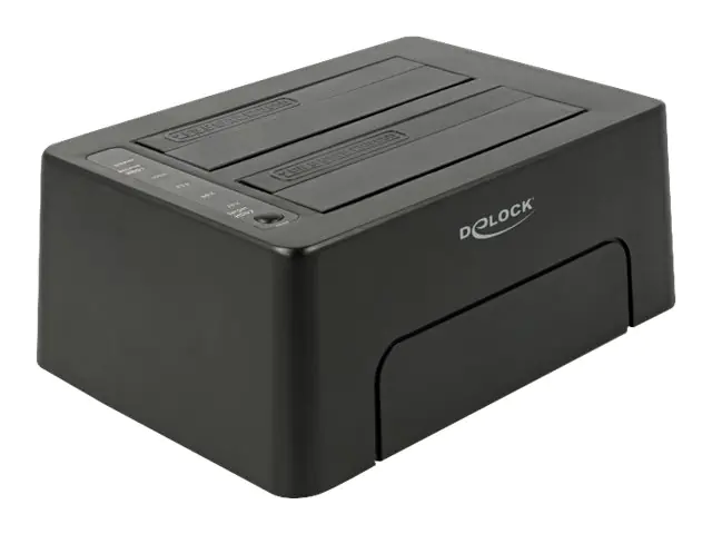 Delock - HDD-Dockingstation Schächte: 2 - SATA 6Gb/s - USB 3.1 (Gen 2) - Schwarz Delock - HDD-Dockingstation Schächte: 2 - SATA 6Gb/s - USB 3.1 (Gen 2) - Schwarz